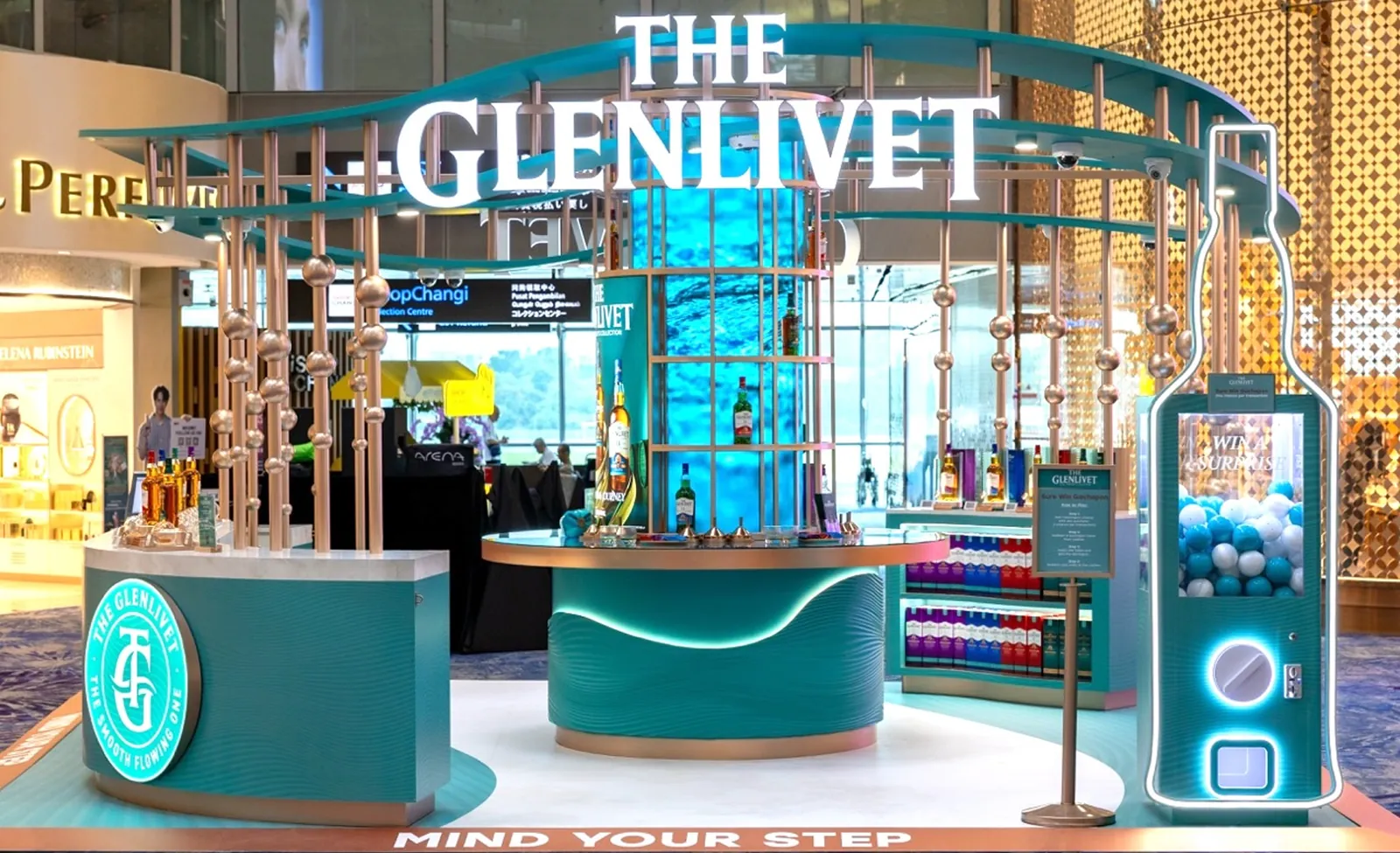 The Glenlivet travel-retail installation at Singapore Changi