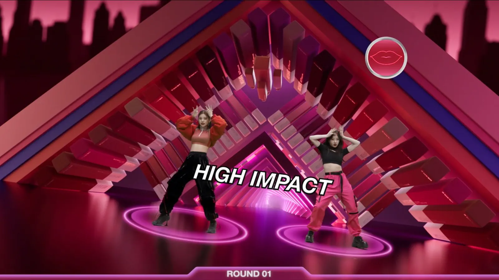 ITZY in the House of Beats rhythm-game experience